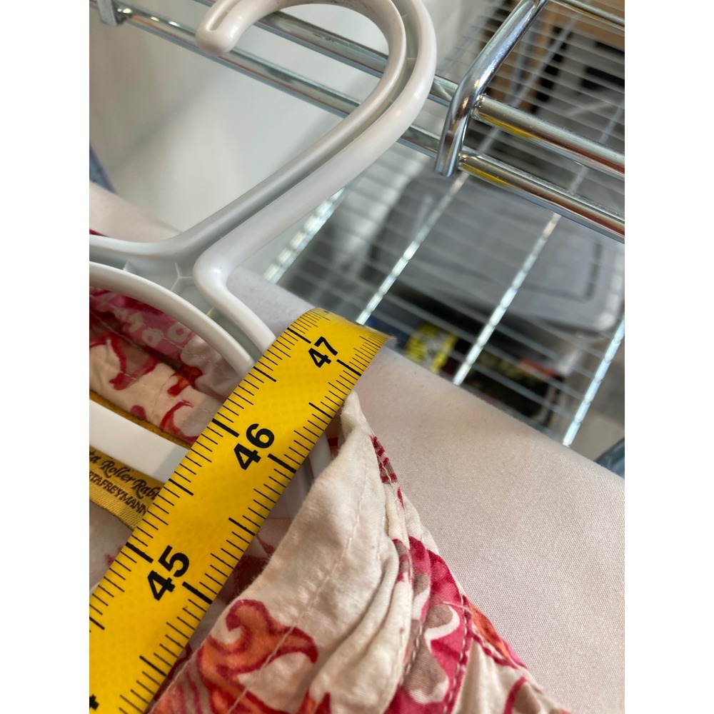 Roberta Roller Rabbit Cream Kimono Robe with Pink and Orange Floral Paisley - Picture 3 of 13